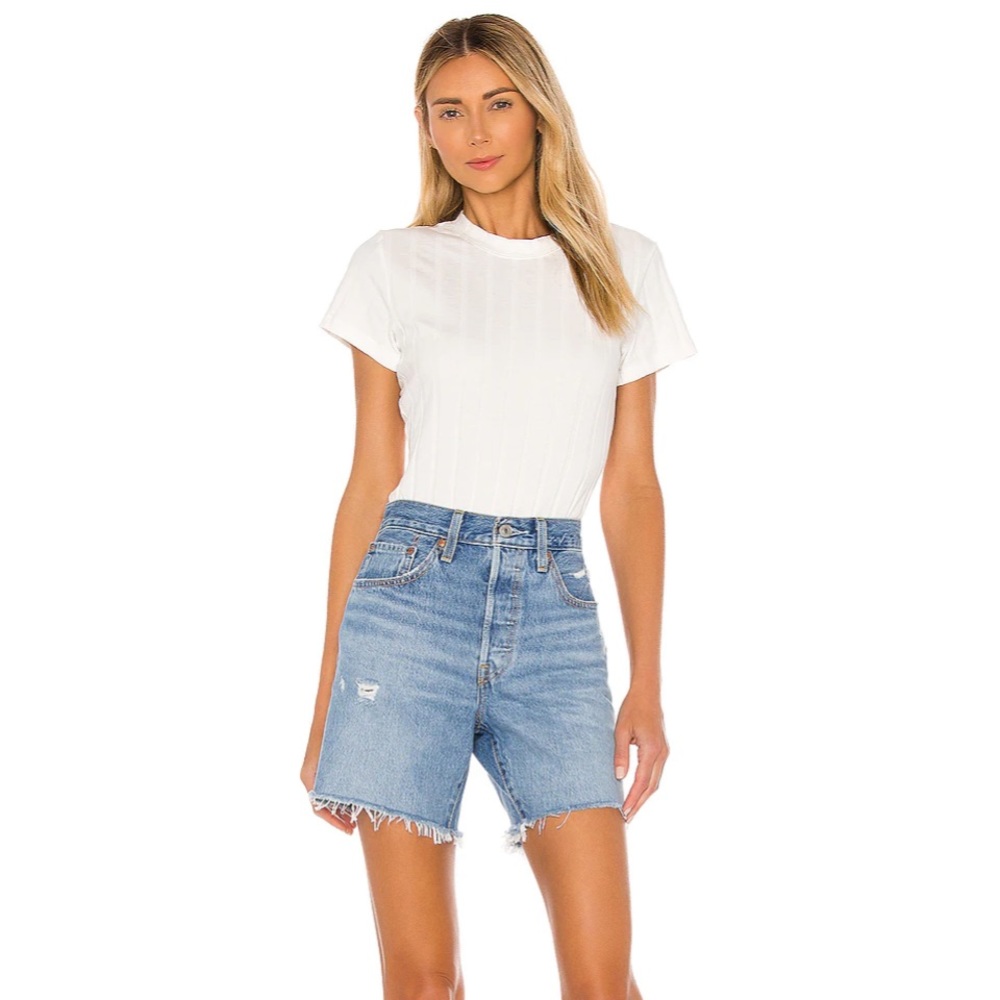 Levi’s 501 shorts mid-thigh denim